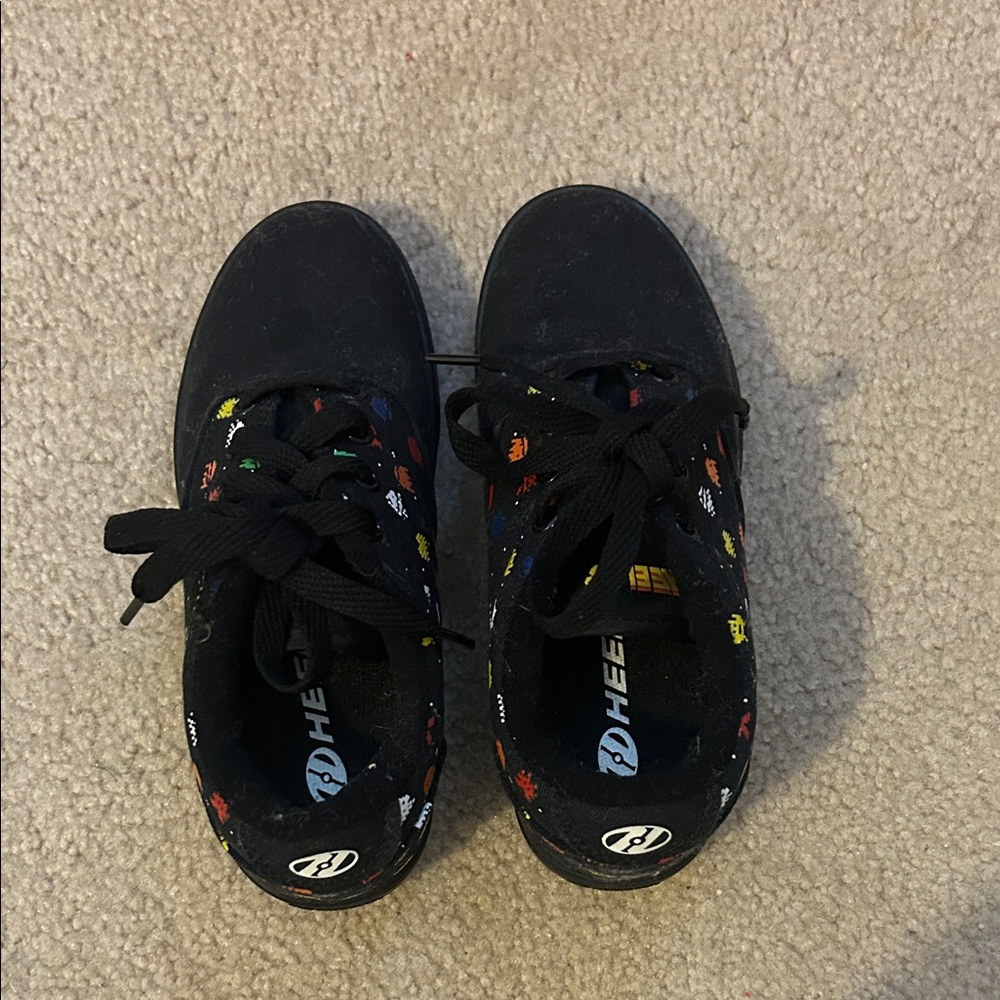 Heelys Kids Black with Colorful Accents Sneakers